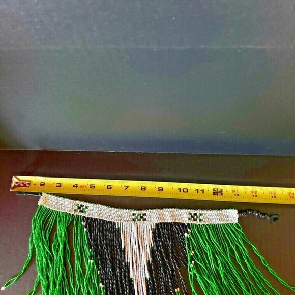Native Glass Seed Beads Medicine Bib Neck Piece - Picture 7 of 8